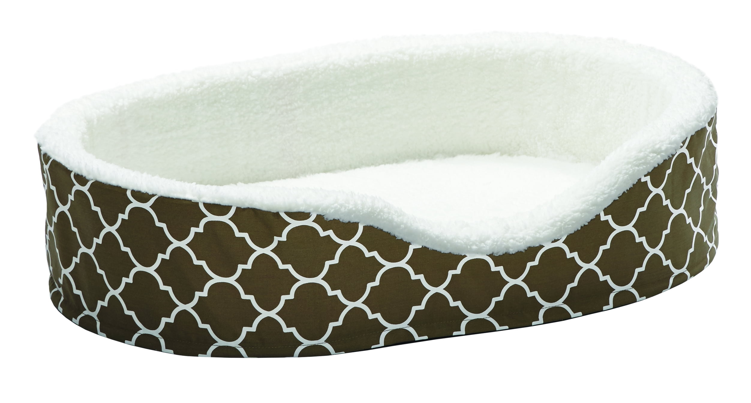 Medium Brown Orthopedic Egg-Crate Elevated Dog Bed