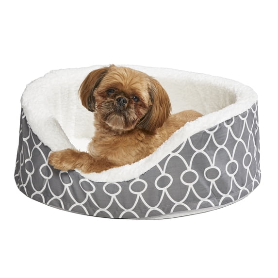 MidWest Homes for Pets QuiteTime Teflon Nesting Dog/Cat Pet Bed, Gray, 25 in