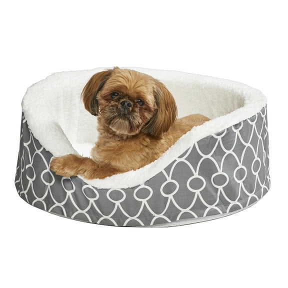 MidWest Homes for Pets QuiteTime Teflon Nesting Dog/Cat Pet Bed, Gray, 25 in