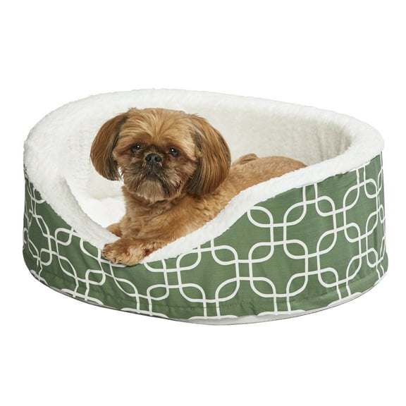 MidWest Homes for Pets QuiteTime Teflon Nesting Dog/Cat Pet Bed, Green, 25 in