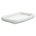 thumbnail image 1 of MidWest QuietTime Soft White Fleece Plastic Carrier Bed, 36", 1 of 4