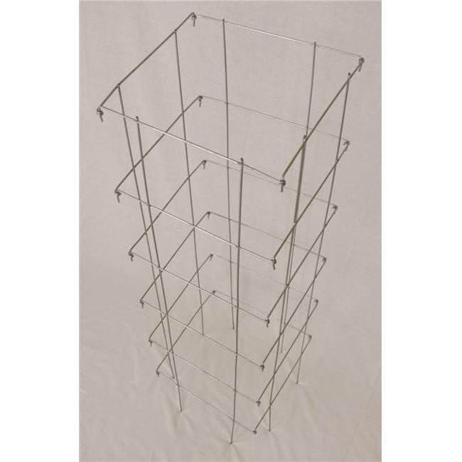 MidWest Wire Works 8580XX3P 58' Extra Heavy Duty Collapsible Square Tomato Cage, 3 Pack