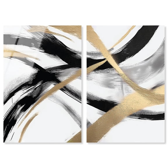 Midas Arc Waves Set Acrylic Print Living Room Wall Art by Art Remedy, Ready to Hang, 16 x 24