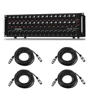 Midas DL32 32-Input/16-Output Stage Box with 32 Midas Mic Preamplifiers, Bundle with 4x 25 XLR Microphone Cable