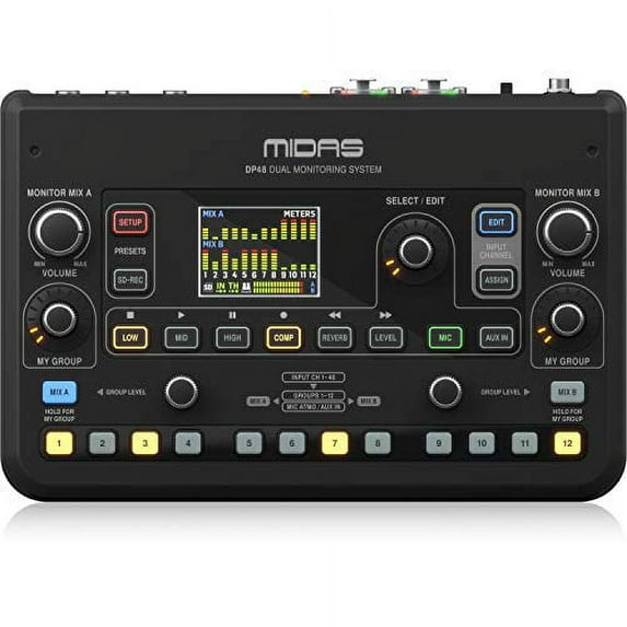 Midas DP48 Dual 48-Channel Personal Monitor Mixer with SD Card Recorder