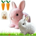 thumbnail image 1 of Midasn Realistic Bunny, PetsBoro™ BunnyPal, Sherum™ Vianys™ BunnyPal, Fanyil™ My Realistic Bunny Toy, Bunbi Sherem Grishay Rabbit Pal (C), 1 of 7