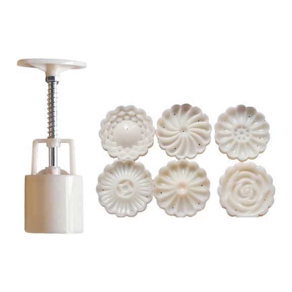 Midautumn Festival Chrysanthemum Cutter Moon Cake Mould Set for Cake Cookie