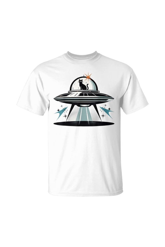 Midcentury Mid Century Cat Retro Atomic Age Space Capsule TShirt