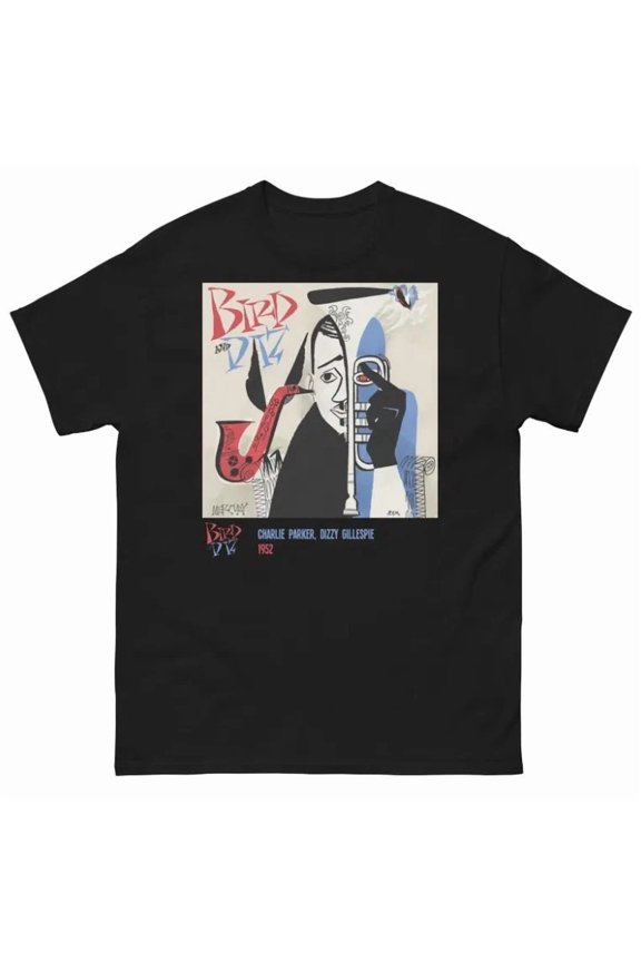 Midcentury Retro Jazz Abstract Bebop Modern Musician Graphic Unisex T-Shirt up to size 5XL