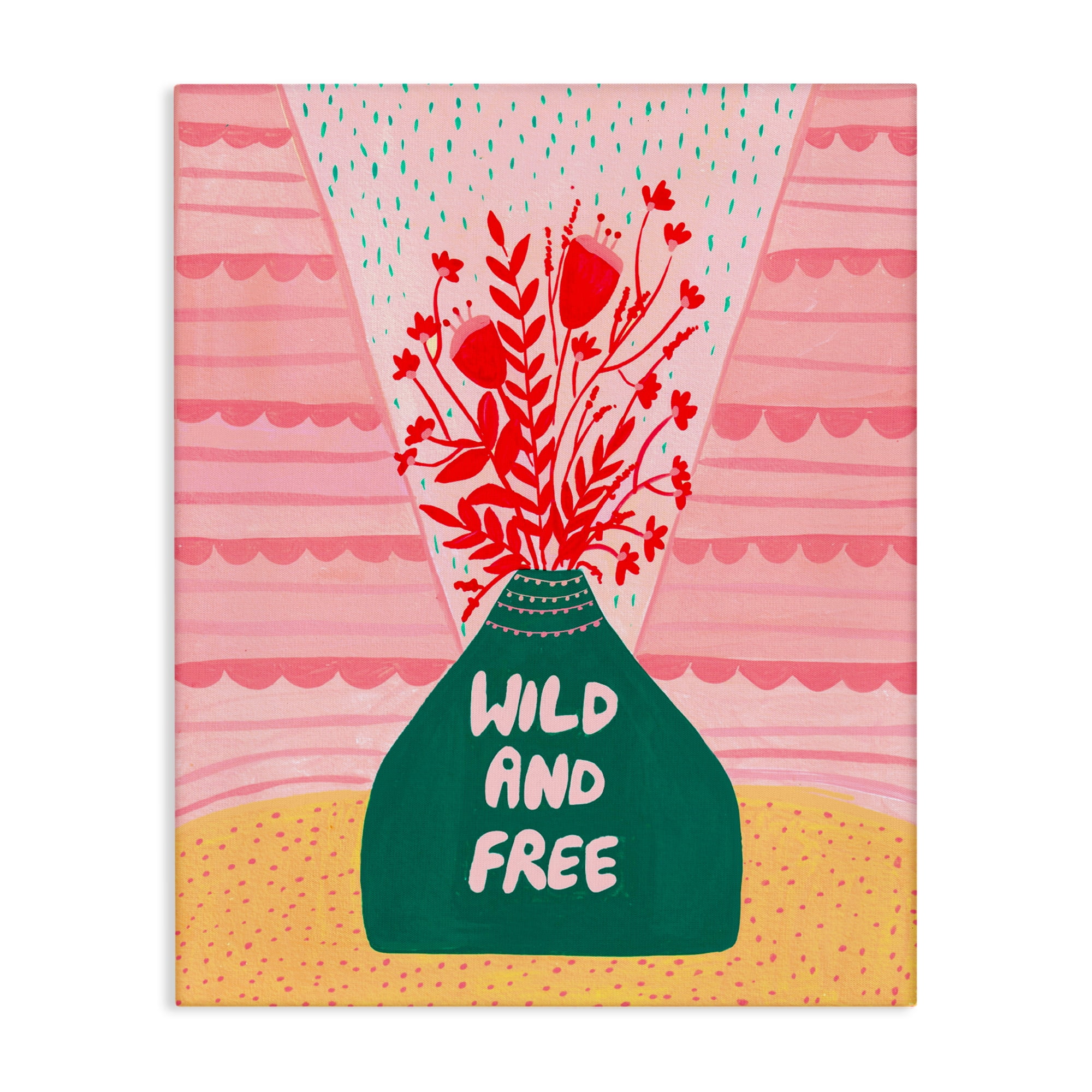 Midcentury Wild And Free Canvas Wall Art, design by Nabeela Rumi