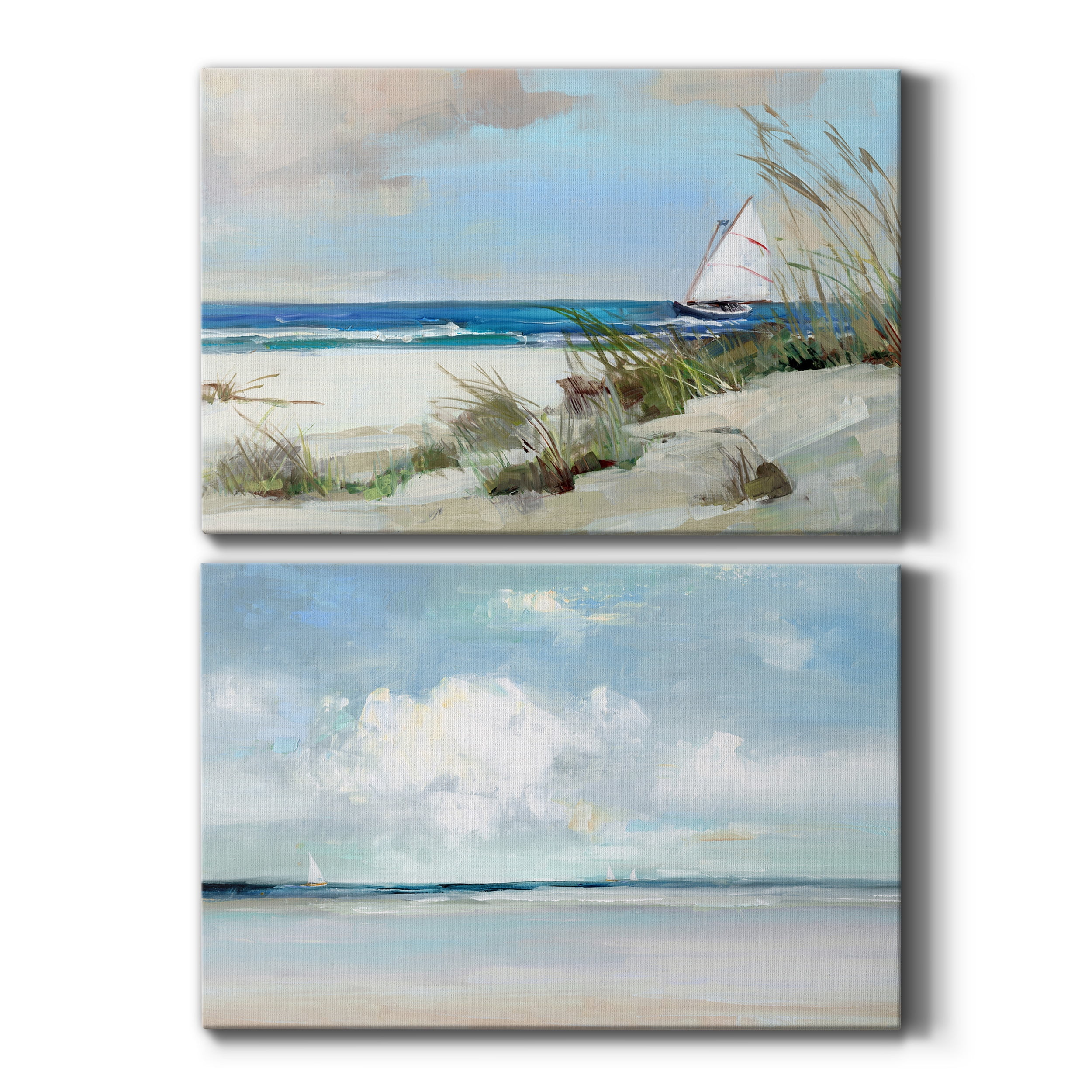 Midday Breeze Premium Gallery Wrapped Canvas - Ready to Hang - Set of 2 - 32 x 48 Each