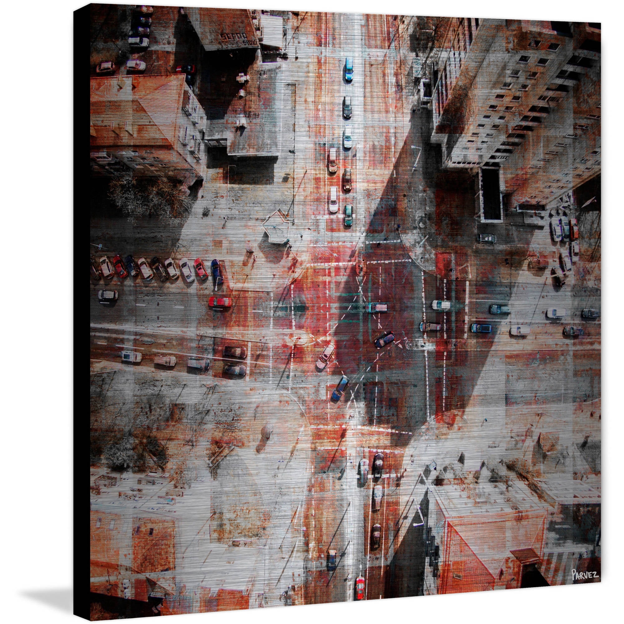 "Midday Confusion" Painting Print on Brushed Aluminum