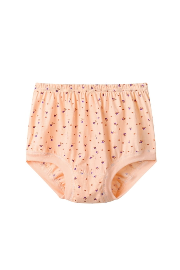 Middle Aged and Elderly Women's Underwear Grandma Full Coverage Cotton Briefs Mother Loose High Waist Panties
