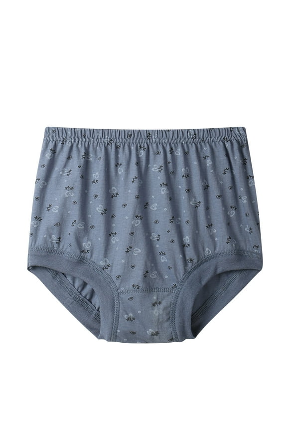Middle Aged and Elderly Women's Underwear Grandma Full Coverage Cotton Briefs Mother Loose High Waist Panties