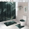 thumbnail image 1 of Middle Ages Castle Shower Curtain Set, Cool Black Rider Bathroom Sets with Shower Curtain and Rugs Toilet Lid Cover Bath Mat, Fantasy Gothic Art Shower Curtains, 1 of 6