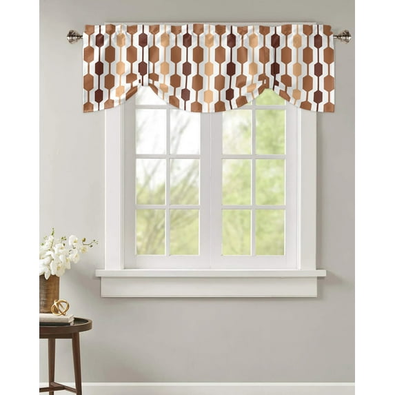 Middle Ages Modern Abstract Geometry Small Curtain Rod Pocket Short Curtains Home Decor Partition Cabinet Door Window Curtains