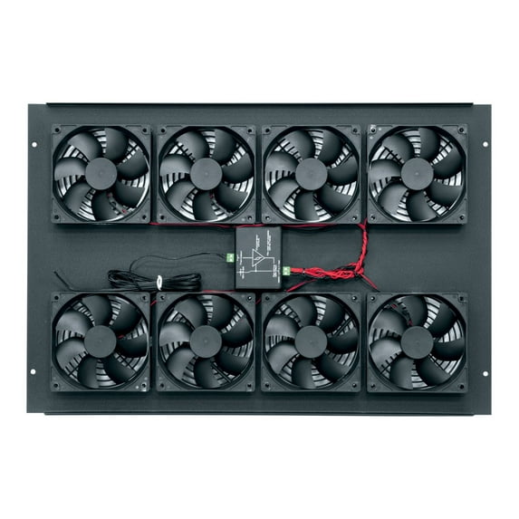 Middle Atlantic BGR Series BGR-552FT - Rack top fan panel - with 8 cooling fans - black