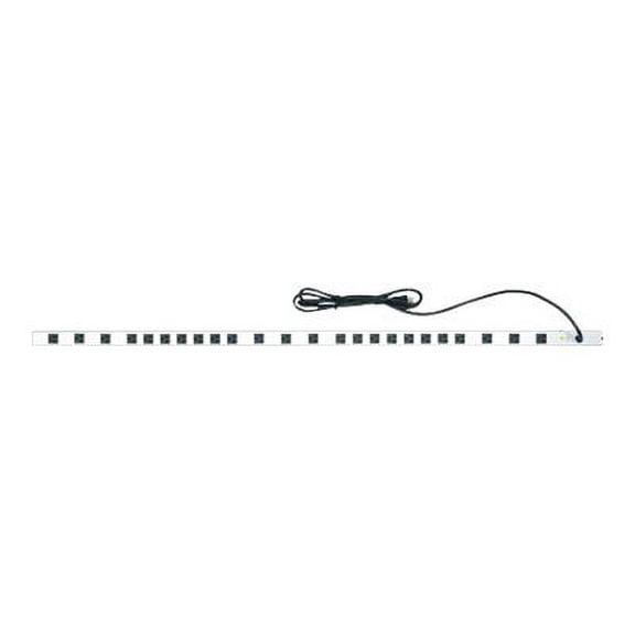 Middle Atlantic Essex PWR-24-V - Power strip (rack-mountable) - AC 120 V - input: NEMA 5-15P - output connectors: 24 (NEMA 5-15) - 9 ft cord - silver