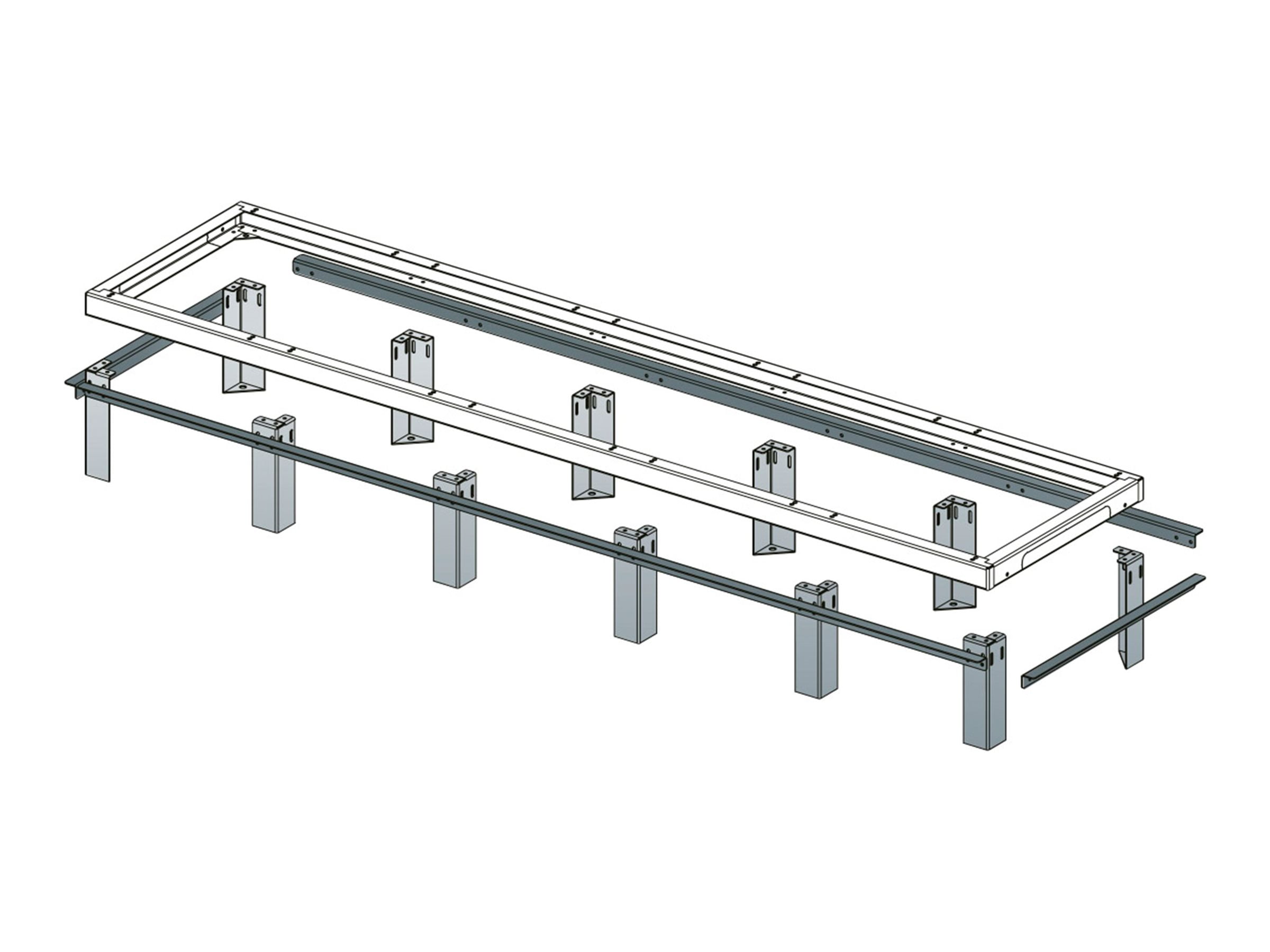 Middle Atlantic 1 Bay Riser Base for 42 Inch Deep for SNE Racks, 24 ...