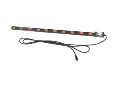 Middle Atlantic PDT-1020C-NS 10-Outlets Power Strip - NEMA 5-20P - 10 x NEMA 5-20R - 10 ft Cord - 20 A Current - 115 V AC Voltage