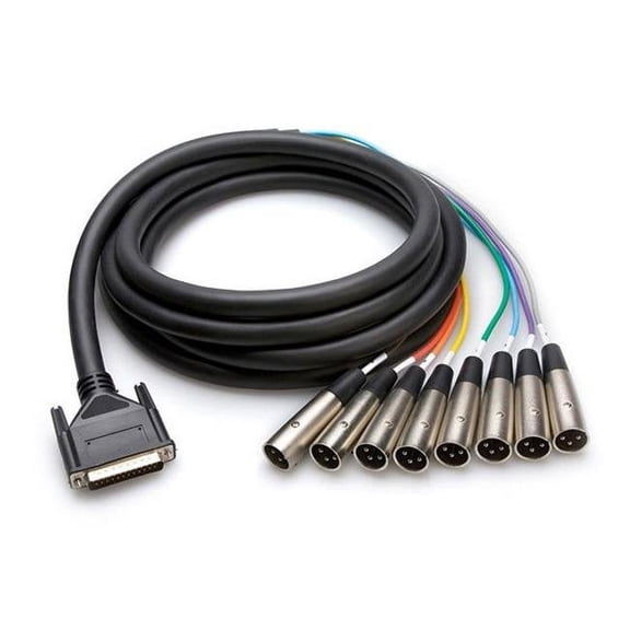 Hosa DTM-807 Balanced Snake, DB25 to XLR3M, 7 m