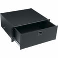 thumbnail image 1 of Middle Atlantic TD4 Latching Rack Drawer 4U Textured Black Powder Coat Faceplate Finish, 1 of 2