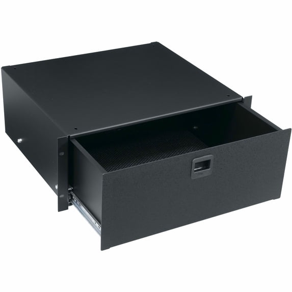 Middle Atlantic TD4 Latching Rack Drawer 4U Textured Black Powder Coat Faceplate Finish