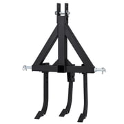 Middle Buster for CAT 0& 1, 3-Point Quick Hitch Tractors with 3 Adjustable & Replaceable Ripper Shanks, Upgraded Heavy Duty Steel Furrowing Plow