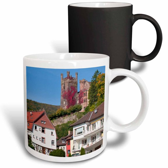 3drose, Middle Castle, Neckarsteinach, Germany - Eu10 Mde0169 - Michael Defreitas, 11oz Magic Transforming Mug