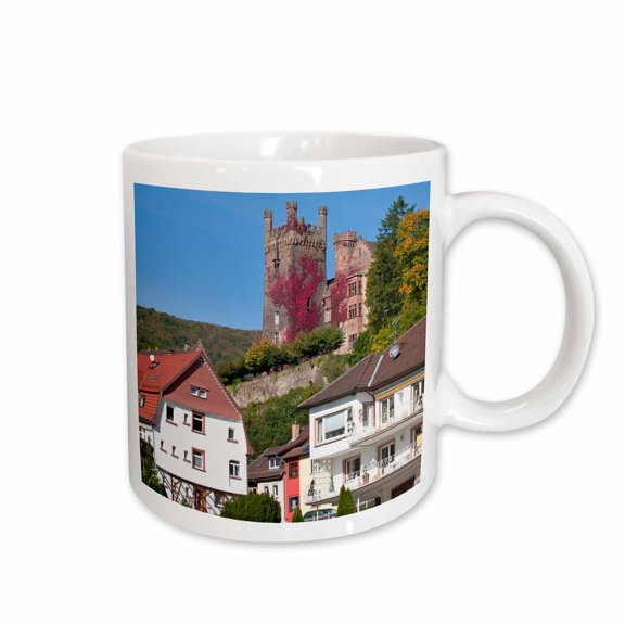 3drose, Middle Castle, Neckarsteinach, Germany - Eu10 Mde0169 - Michael Defreitas, 15oz Mug