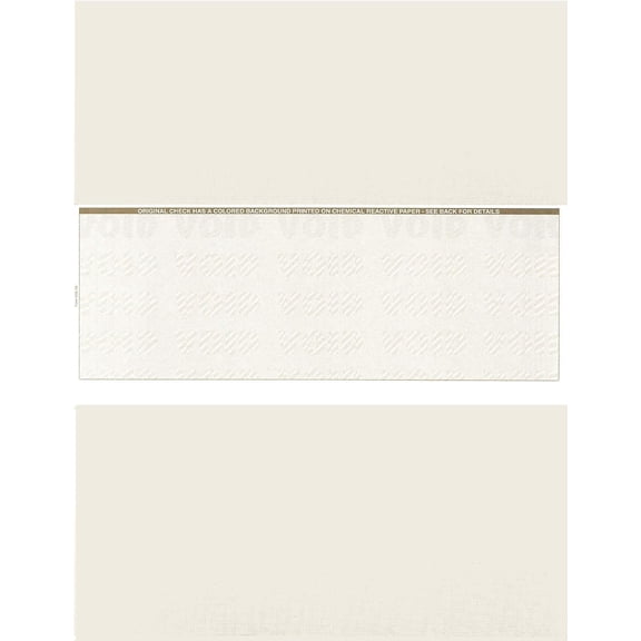 Middle Check Paper - Letter, Compatible with Peachtree Accounting - 1,000 Sheets Tan