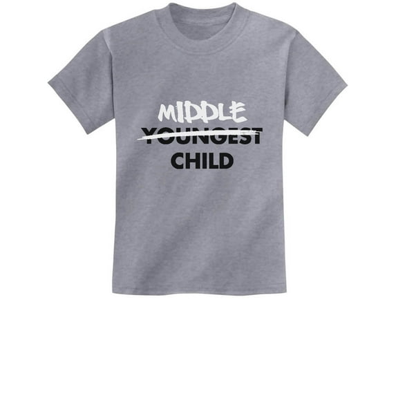 Middle Child Funny Gift For Middle Brother Sister Kids T-Shirt Medium Gray