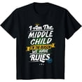 thumbnail image 1 of Middle Child Shirt Funny Rule Breaker Sibling Sister Brother, 1 of 3