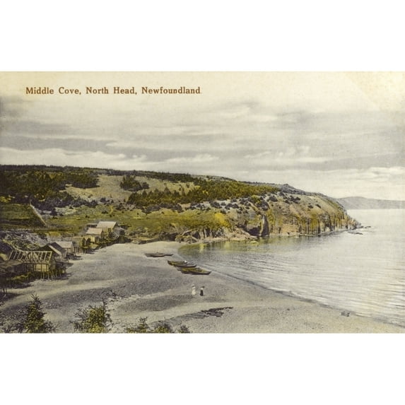 Middle Cove - North Head - Newfoundland Poster Print By Mary Evans Grenville Collins Postcard Collection