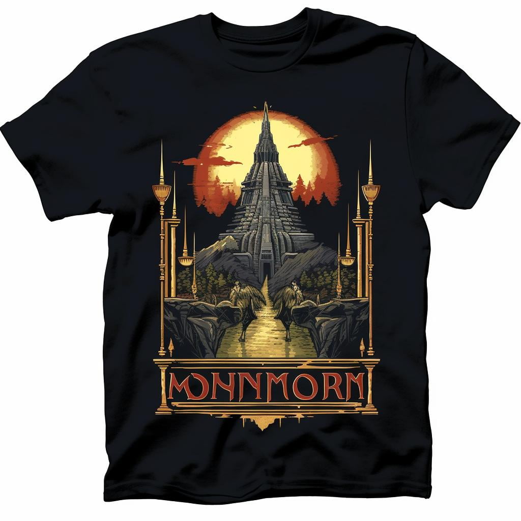 Camiseta Unissex Feminina Mordor One Does Not Simply Walk In Disney O Senhor Dos Anéis  Cinza Chumbo Ev