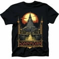 thumbnail image 1 of Middle Earth's Annual Mordor Fun Run one Does not Simply Walk Black T-Shirt for Men XS-5XL, 1 of 5