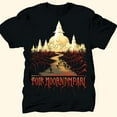 thumbnail image 1 of Middle Earth's Annual Mordor Fun Run one Does not Simply Walk Black T-Shirt for Men XS-5XL, 1 of 5