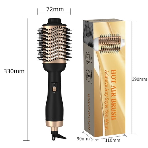 Middle East Bestseller: 3-in-1 Negative Ion Hot Air Styler Brush - Straighten, Curl & Protect Hair (Wholesale