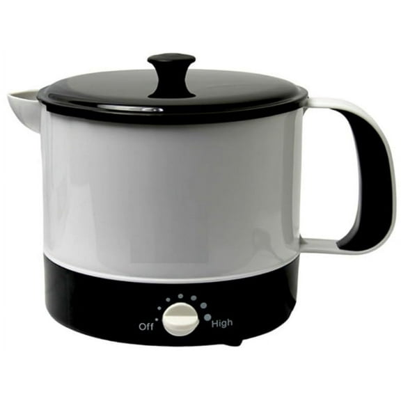 Middle Eastern Persian Arabic Turkish Multi Pot Heat Boil Water Electric Kettle Noodles Eggs Soups Canned Foods Adjustable Temperature Control 1.1 Liter 1000W