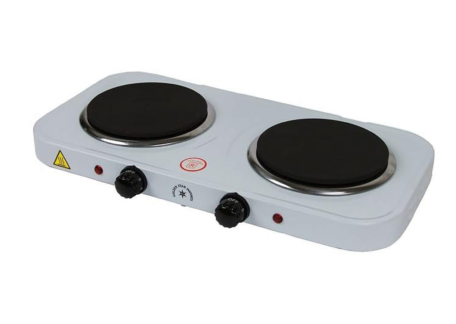 Middle Eastern Persian Turkish Arab Universal Style Electric Double Burner 1800W Adjustable Temperature Smooth Flat Tops Burners ETL Approved