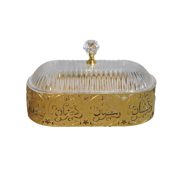 Middle Eastern Snacks Tray Ramadans Dessert Candy Storage Box Serving Plate Muslims Holiday Desktop Decoration