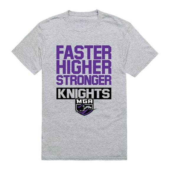 Middle Georgia State University Workout T-Shirt, Heather Grey - Extra Large