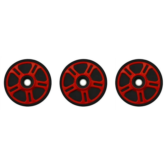 PDD Middle & Outside Rear Fire Red Idler Wheels Kit for Snowmobile ARCTIC CAT Jag (all) 1981/1985-1986