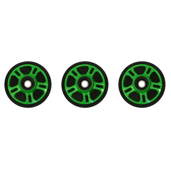 PDD Middle & Outside Rear Pearl Green Idler Wheels Kit for Snowmobile ARCTIC CAT Cross Fire C6, Sno Pro 2006-2007
