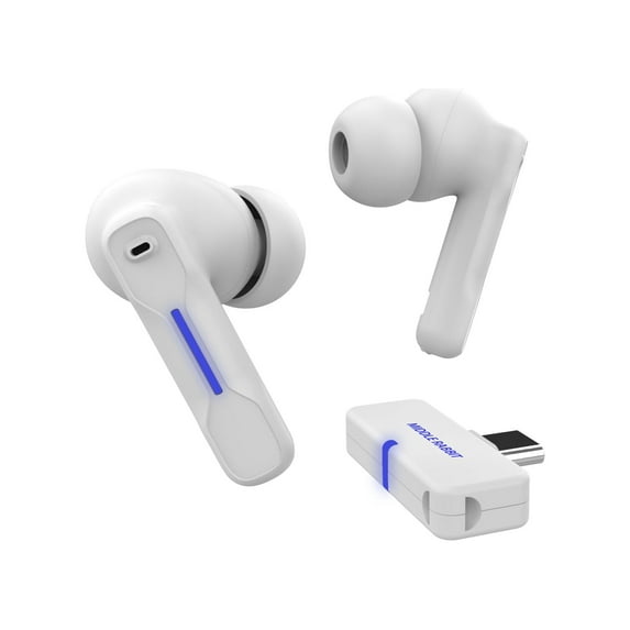Middle Rabbit SW4 Wireless Gaming Earbuds white with 2.4G dongle for PC PS4 PS5 Switch mobile