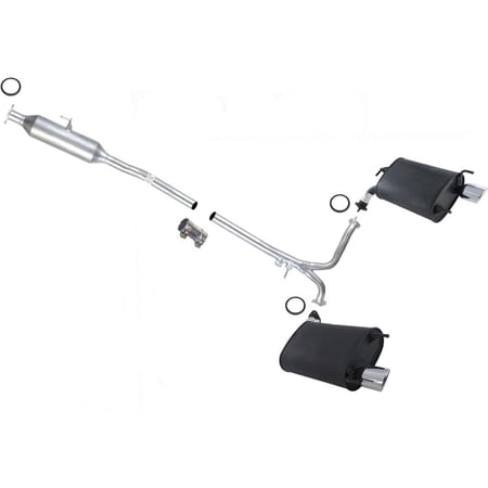 Middle Resonator & L/R Mufflers For 07-11 Camry & 07-11 ES350 3.5L V6 US BUILT