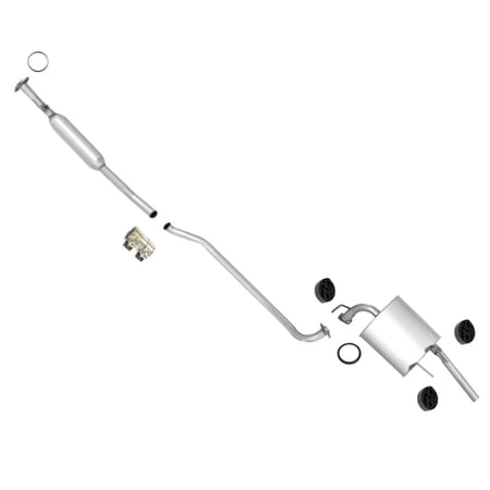Middle Resonator & Muffler fits Toyota Corolla & Geo Prizm 1.8L 95-97
