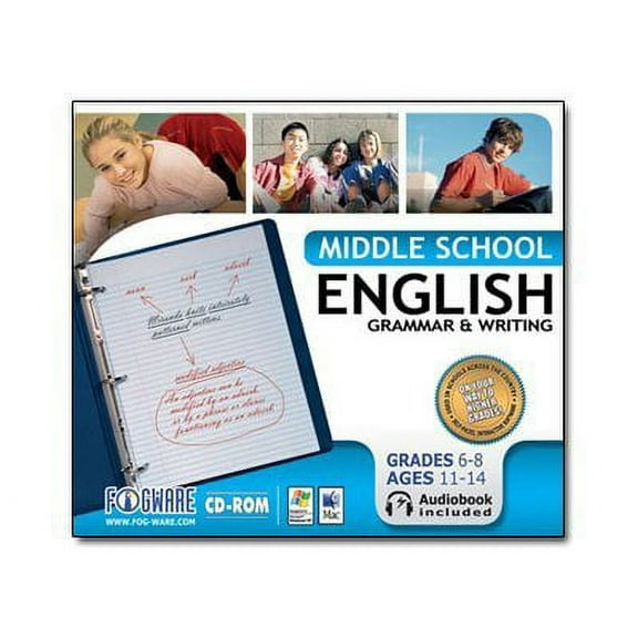 Middle School English: Grammar & Writing - Box pack - 1 user - CD (jewel case) - Win, Mac