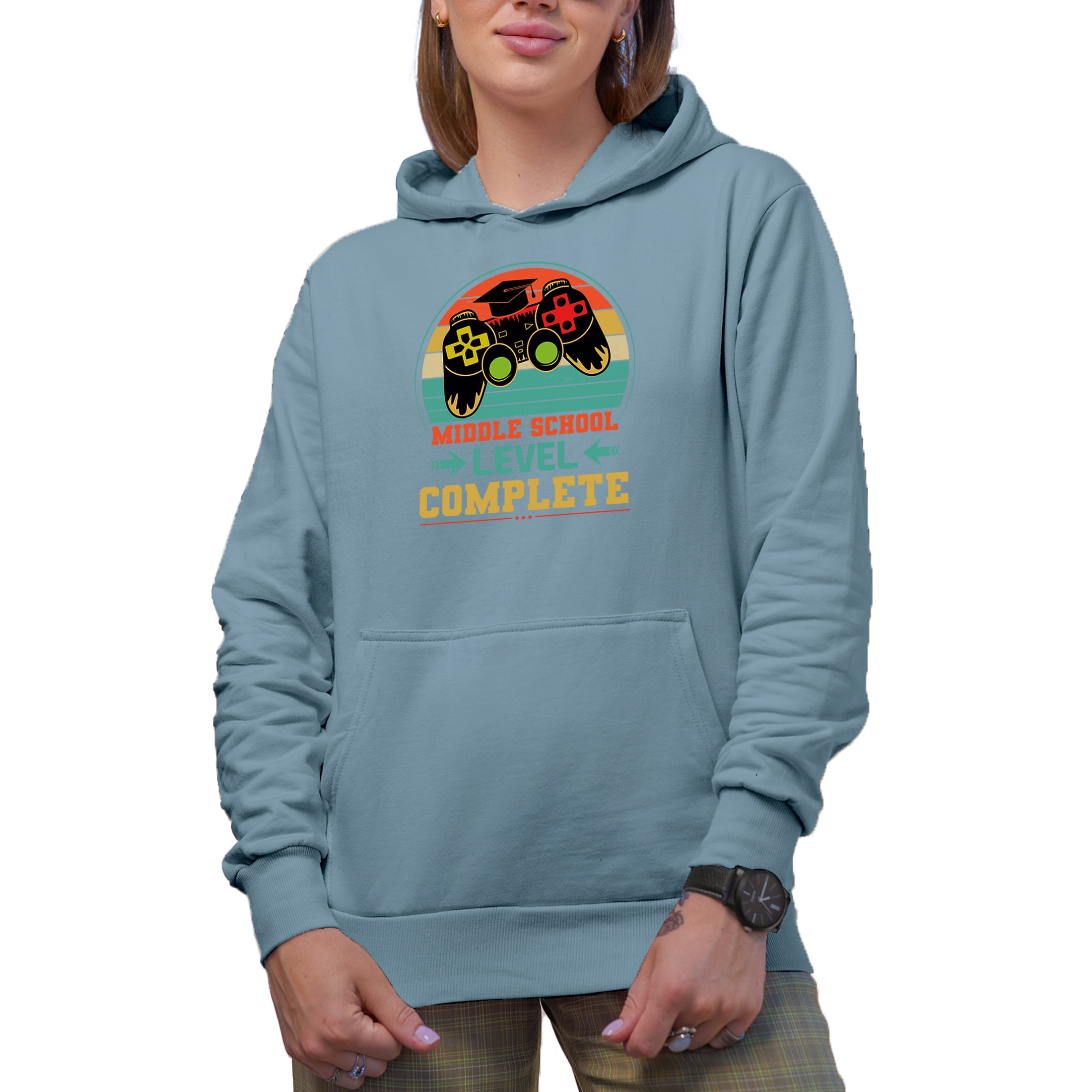 Middle School Level Complete, Retro Video Gamer Student Graduation ...