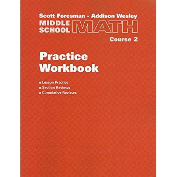 Pre-Owned Middle School Math Practice Workbook, Course 2 (Paperback) 0201312484 9780201312485